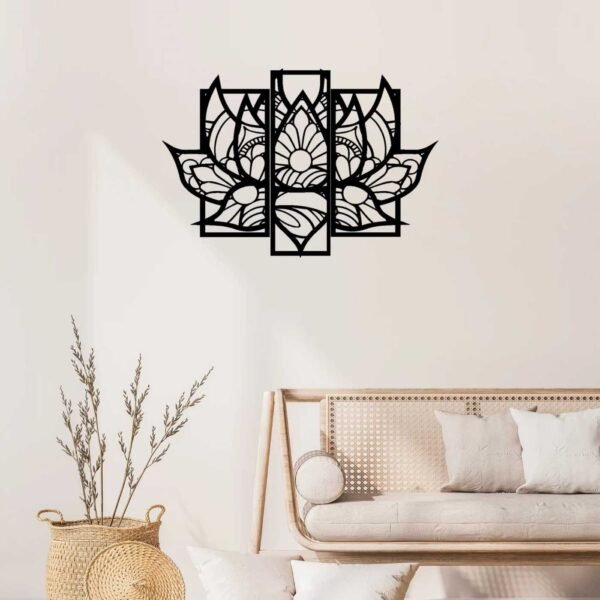 3 Panels Lotus beautiful Wall Art