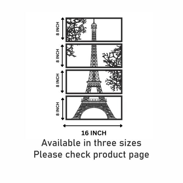 4 Panels Eiffel Tower beautiful Wall Art - Image 3