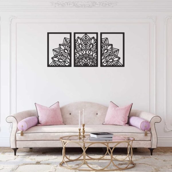 3 Panels Flower beautiful Wall Art