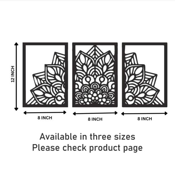 3 Panels Flower beautiful Wall Art - Image 3