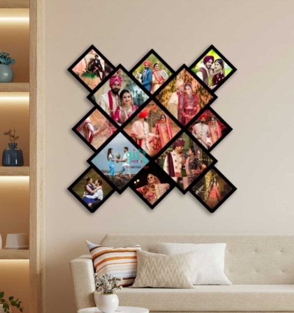 Customized Collage Frame for Family with 13 Photos