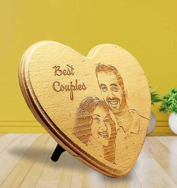 Personalized Heart Engraved Wooden Photo Plaque Gift For : Special One