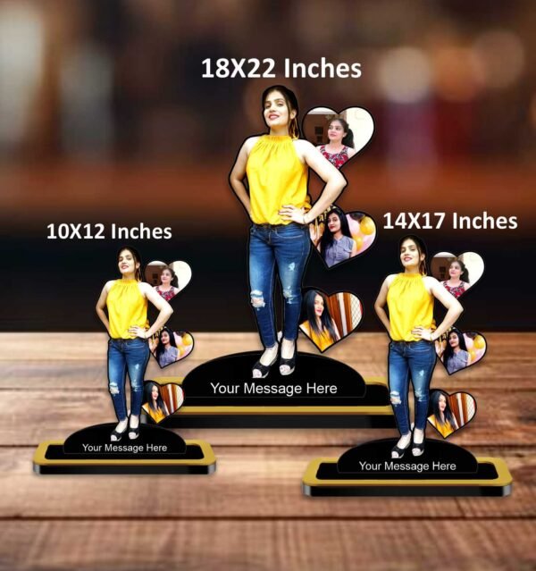 Personalized Cutout with 4 Photos With Message For : Special One - Image 4