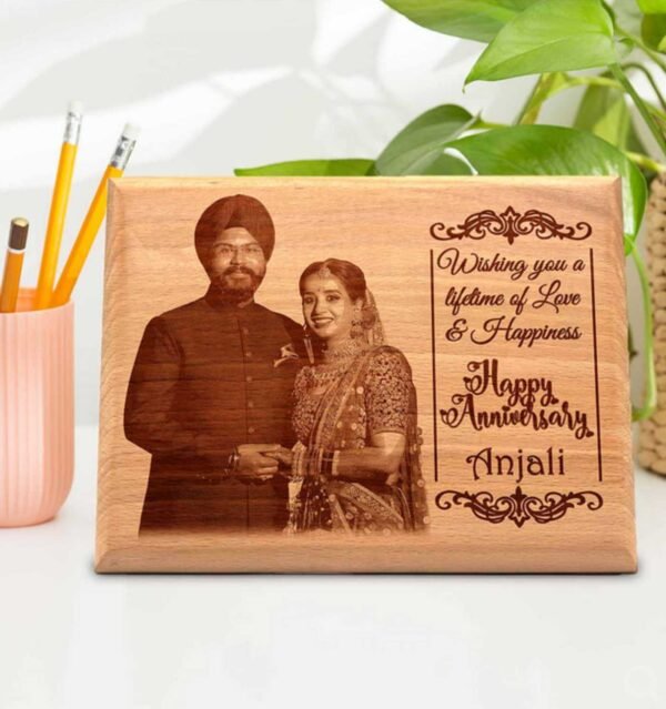 Personalized Engraved Wooden Anniversary Photo Plaque Gift For : Special One