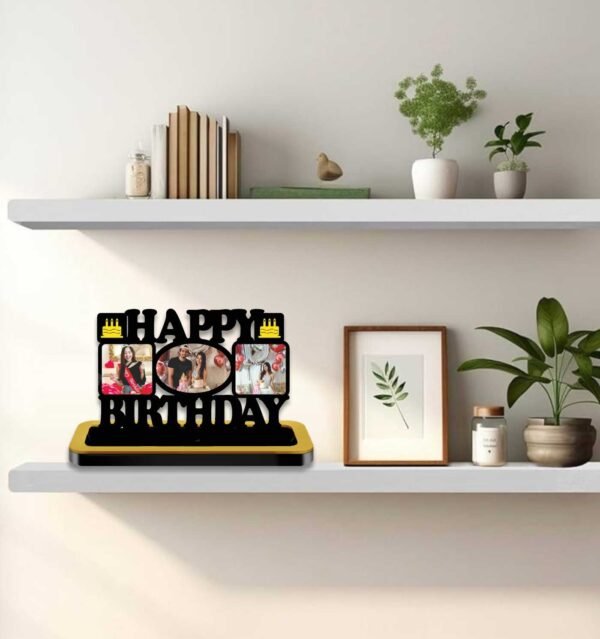 Personalized Birthday Cutout with 3 Photos - Image 2