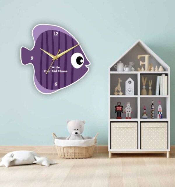 Fish with Name Wall Clock - Image 3