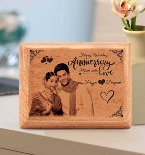 Personalized Engraved Wooden Anniversary Photo Plaque Gift For : Special One