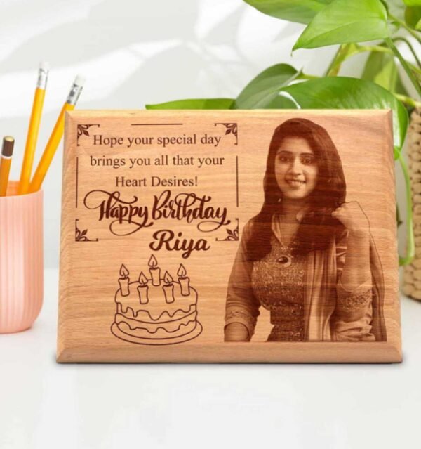 Personalized Engraved Wooden Birthday Photo Plaque Gift For : Special One