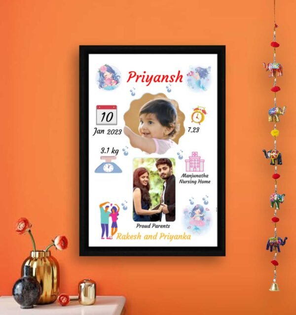 Baby birth frame Design 4