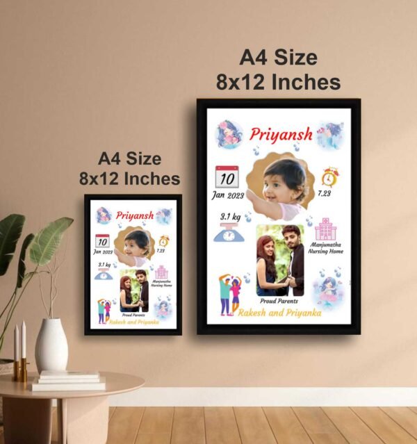 Baby birth frame Design 4 - Image 2