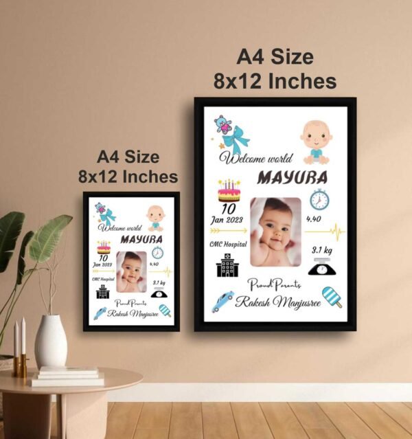 Baby birth frame Design 5 - Image 2