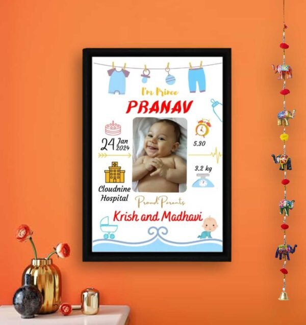 Baby birth frame Design 1