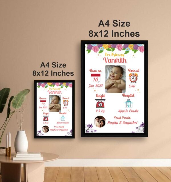 Baby birth frame Design 2 - Image 2