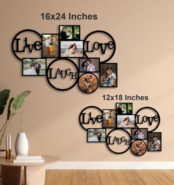 Customized Couple Wall 7 Photo Frame - Image 2