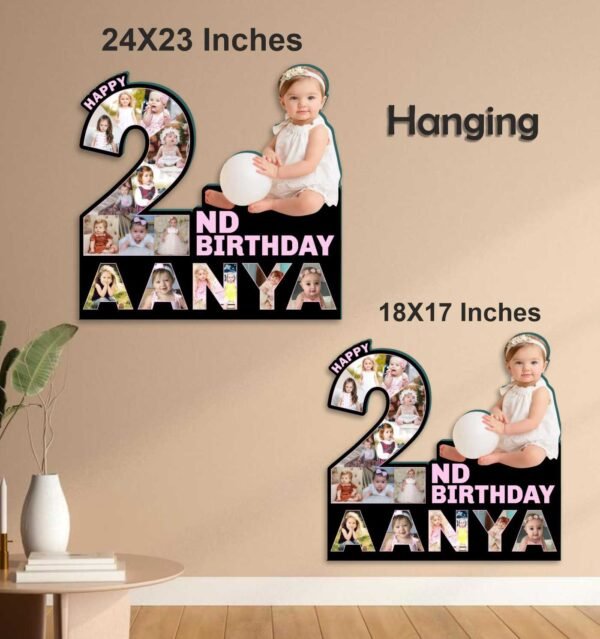 Customized Baby Year Cutout with 16 Photos And Name - Image 7