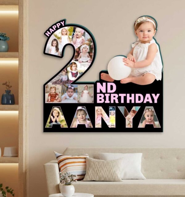 Customized Baby Year Cutout with 16 Photos And Name - Image 6