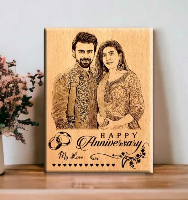 Personalized Engraved Wooden Anniversary Photo Plaque Gift For : Special One