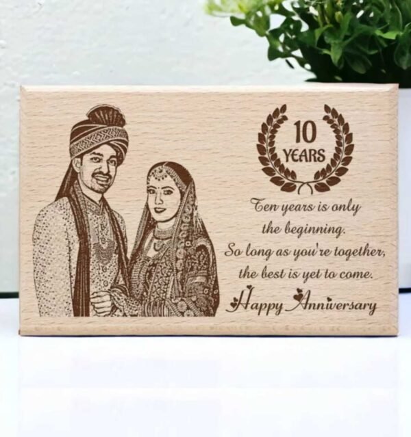 Personalized Engraved Wooden Anniversary Photo Plaque Gift For : Special One