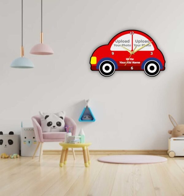Car with Photo Wall Clock - Image 2