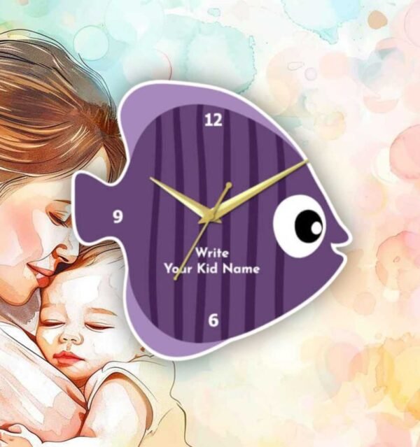 Fish with Name Wall Clock