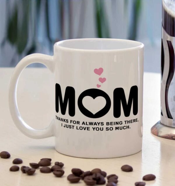 Personalized One Side Mom One Side Photo Printed Mug Gift For : Mom