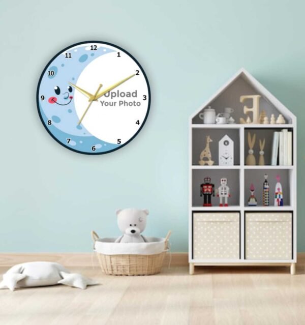 Half Moon with Photo Wall Clock - Image 3