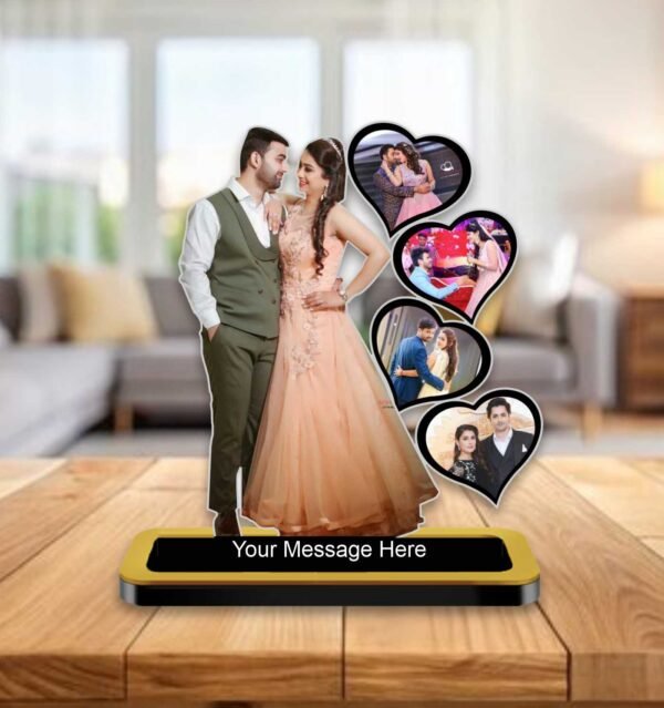 Personalized Cutout with 5 Photos With Message For : Special One