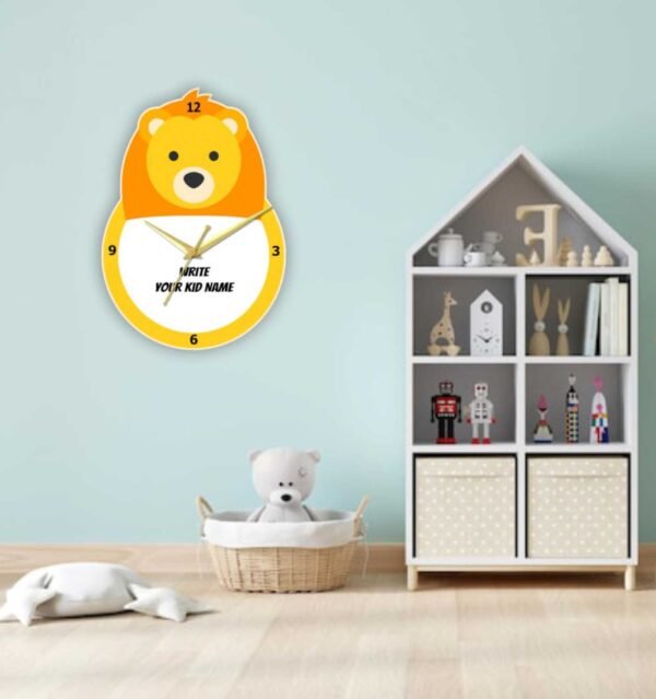 Lion King with Name Wall Clock - Image 3