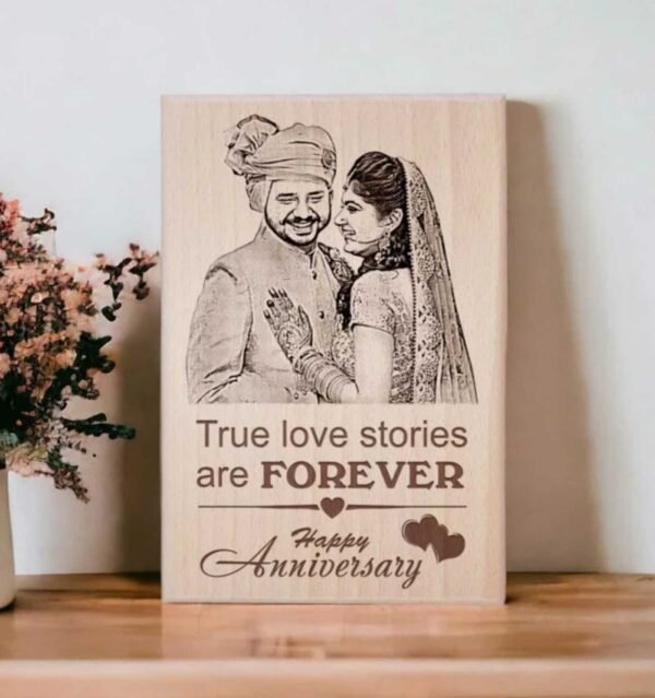Personalized Engraved Wooden Anniversary Photo Plaque Gift For : Special One