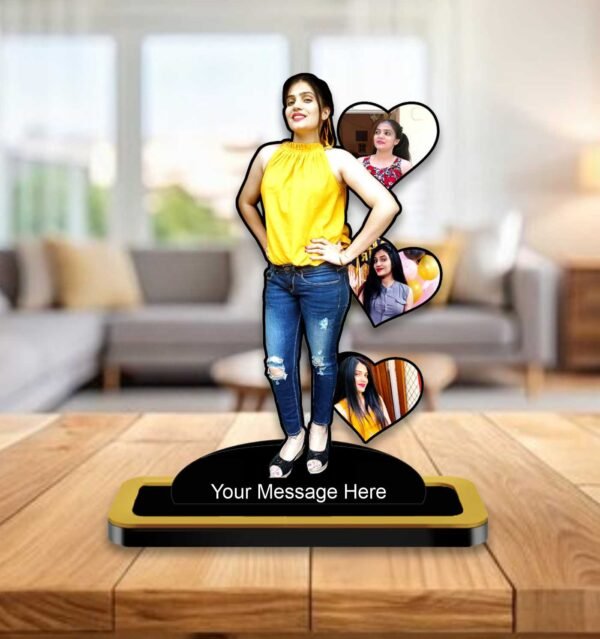 Personalized Cutout with 4 Photos With Message For : Special One