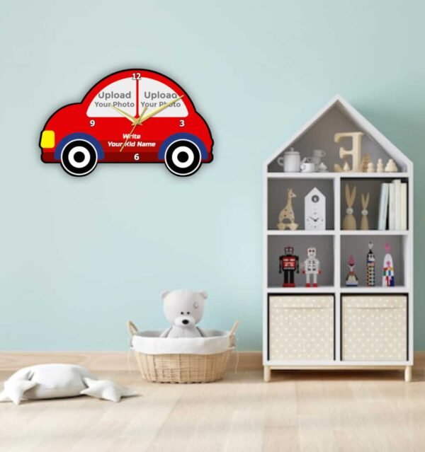 Car with Photo Wall Clock - Image 3