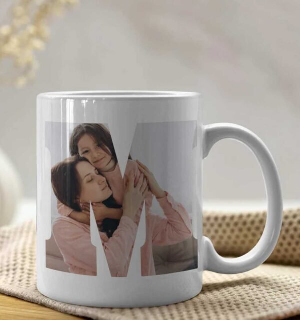 Personalized Photo's in Mom Letter Mug Gift For : Mom