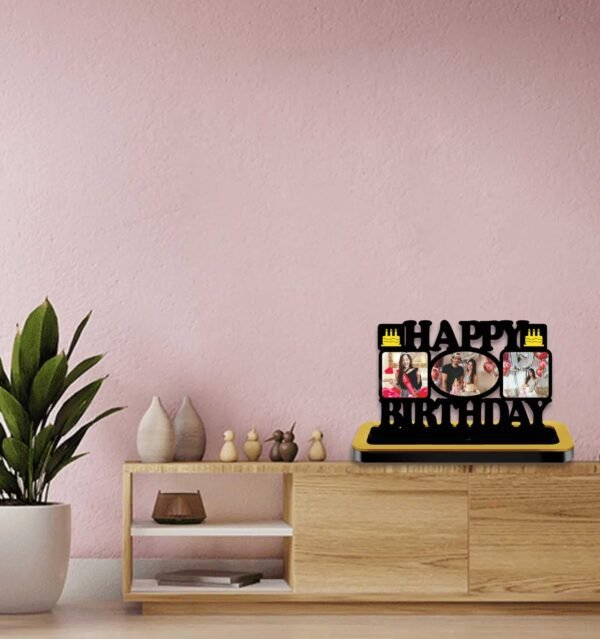Personalized Birthday Cutout with 3 Photos - Image 3