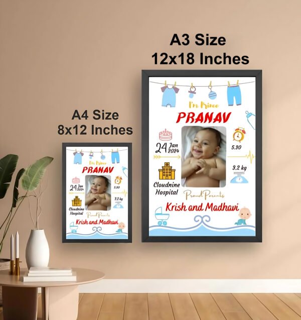 Baby birth frame Design 1 - Image 2