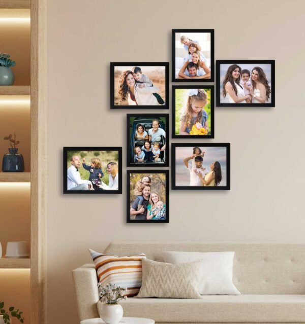 Customized Happy Birthday Wall 8 Photos Frame with Name