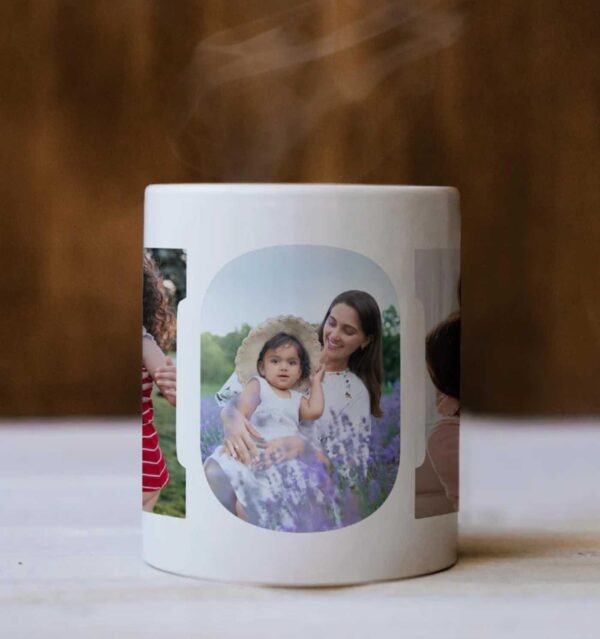 Personalized Photo's in Mom Letter Mug Gift For : Mom - Image 3