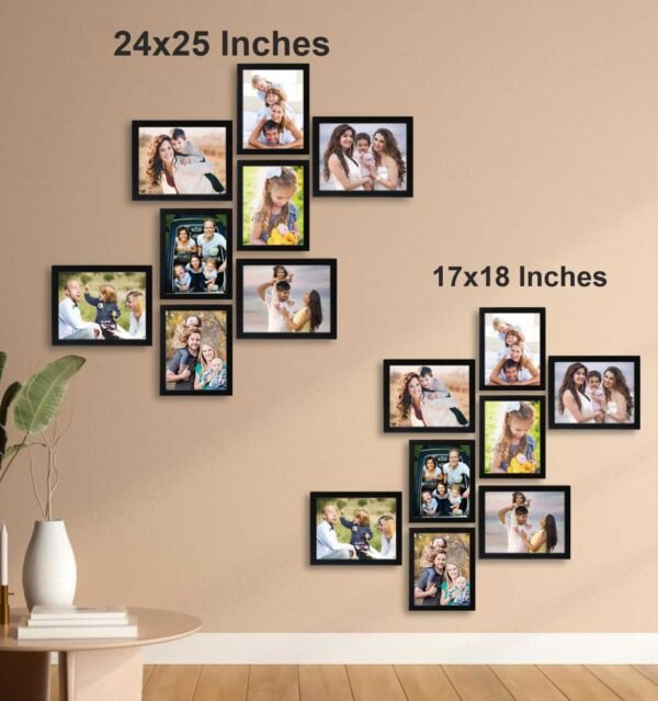 Customized Happy Birthday Wall 8 Photos Frame with Name - Image 2
