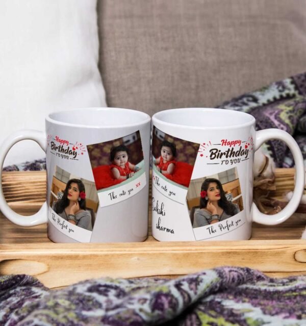 Personalized 2 Photo Double Side Printed Mug Gift For : Special One - Image 2