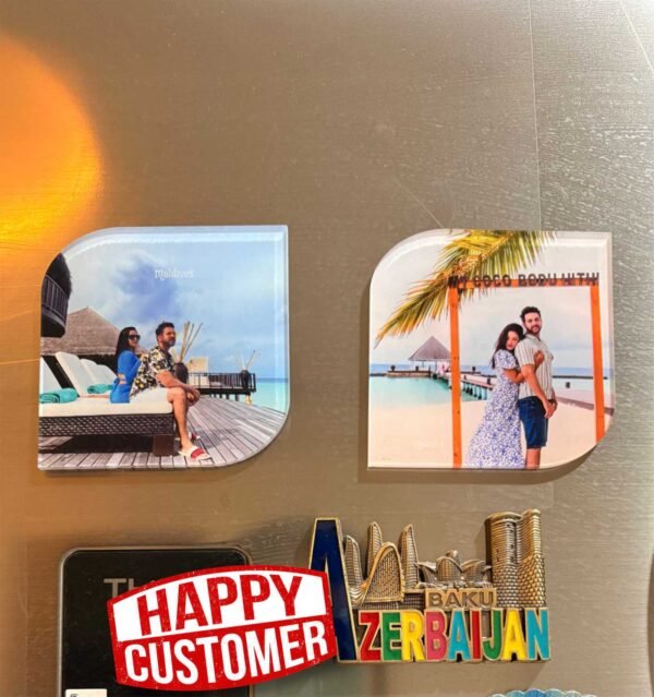 Premium Shiny Acrylic Photo Fridge Magnet – Set of 3 (Big Size: 4x4 inches) - Image 22