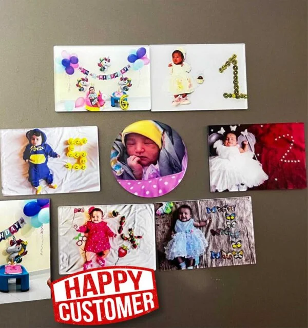 Premium Shiny Acrylic Photo Fridge Magnet – Set of 3 (Big Size: 4x4 inches) - Image 10