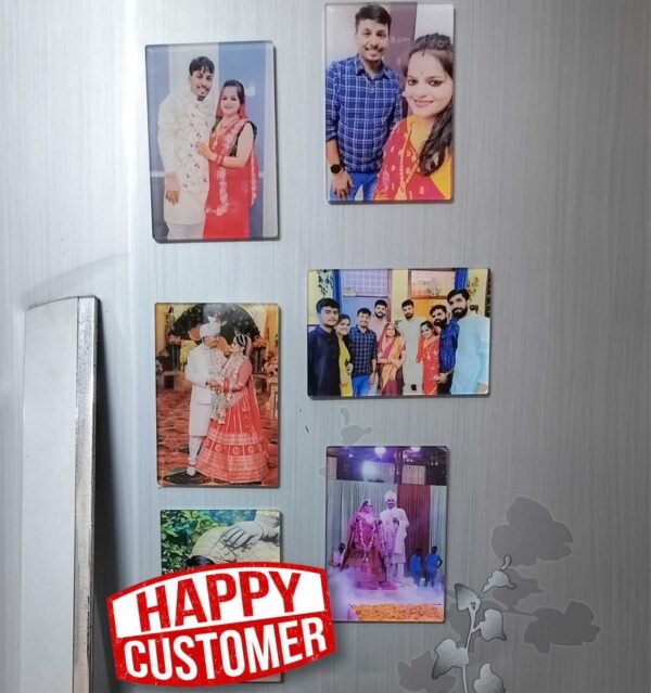 Premium Shiny Acrylic Photo Fridge Magnet – Set of 3 (Big Size: 4x4 inches) - Image 11