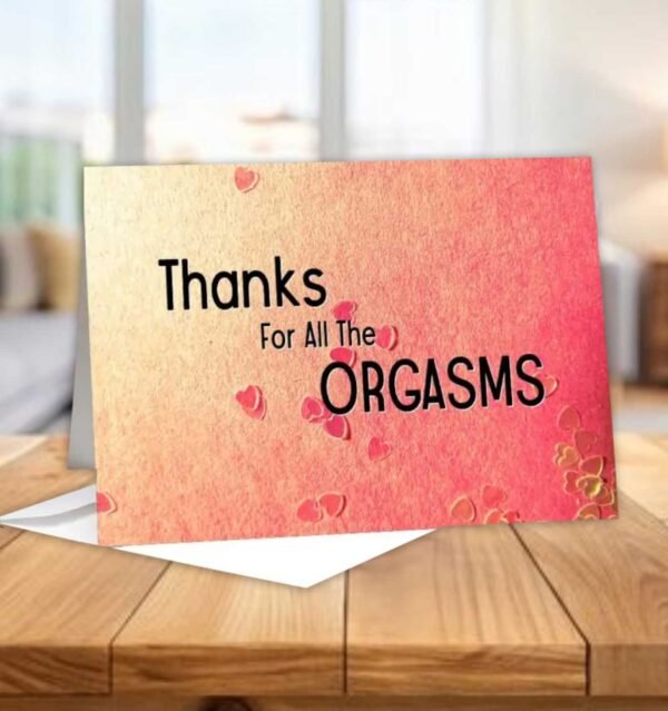 Thanks For All Card | For Parteners & Lovers