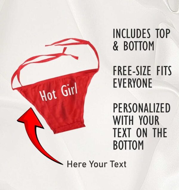 Personalised Bikini Set Free Size | For Parteners & Couple - Image 2